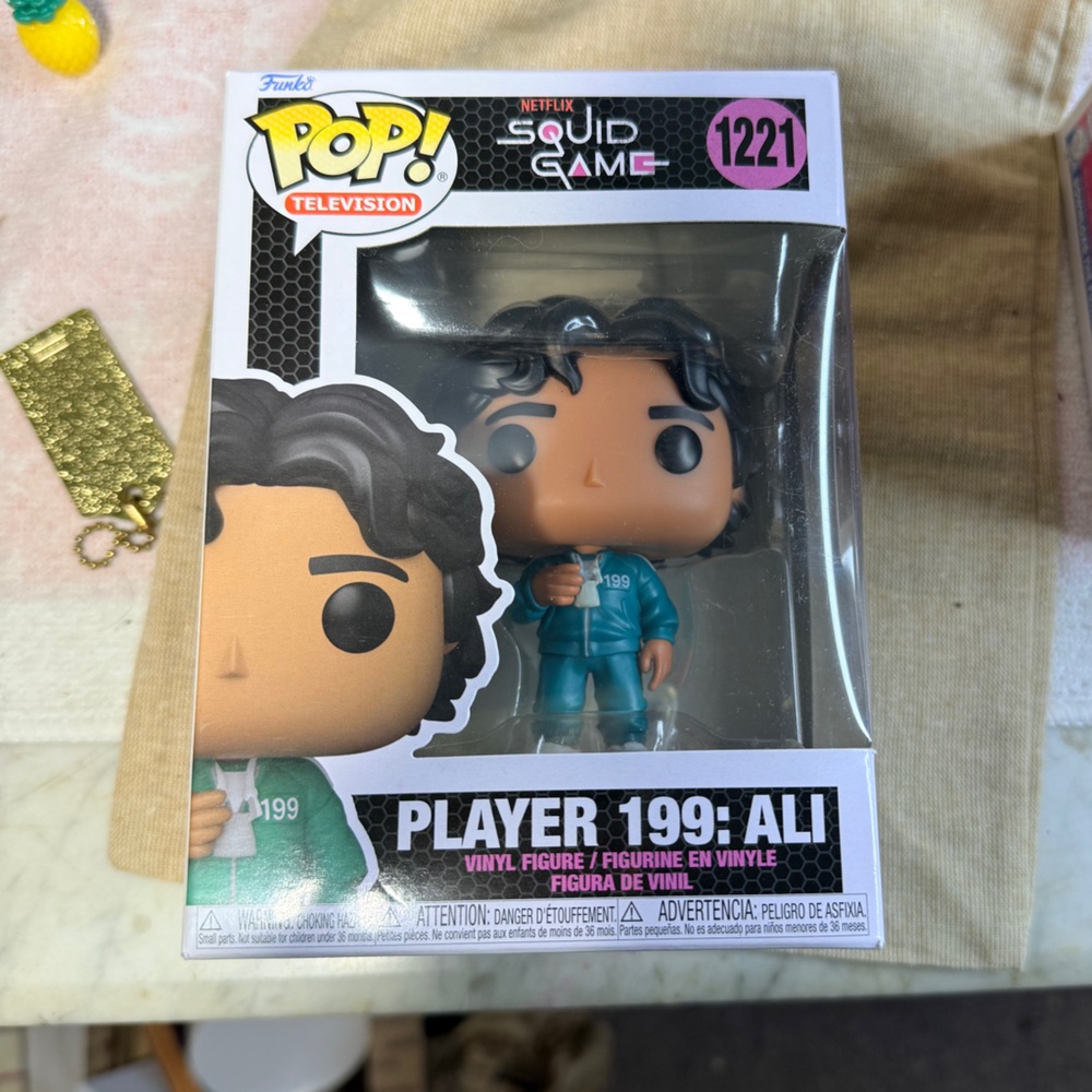 Funko Pop! Squid Game Player 199 Ali Figure Box